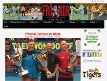Tablet Screenshot of frolundataekwondo.se